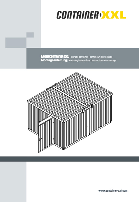 lagercontainer Anlage Montageanleitung