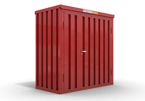 Lagercontainer feuerrot