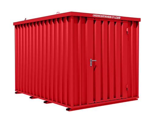 Schnellbaucontainer feuerrot