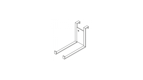 Gerätehalter für einhängbare Stielgeräte, H 336 mm, B 212 mm, T 509 mm, verzinkter Stahl