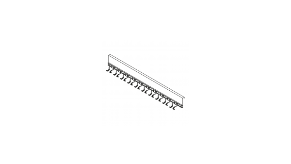 Geräteleiste für Stielgeräte - Sicherer Halt für 10 Stielgeräte B 1838 mm, H 200 mm